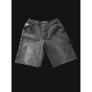 Vintage 90's Boss Design By IG Denim Shorts Y2K Jorts Men's Sz 34W Faded Black
